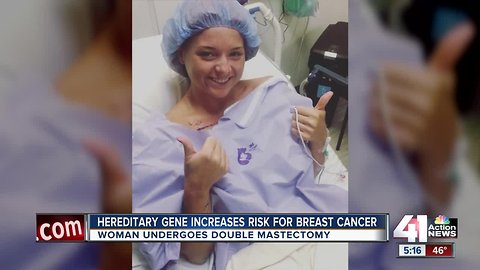 Woman undergoes double mastectomy to prevent breast cancer