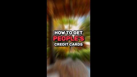 How To Get People's Credit Card Side Hustle