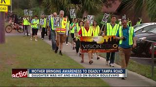 Mother brings awareness to deadly Tampa road