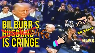 Bill Burr's Wife Nia CRINGE! Flips off Trump at UFC Event. SimpCast w Chrissie Mayr, Anna, Venti