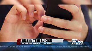 Is social media to blame for the rise in teen suicide