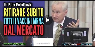 UE, VACCINI: Dr. Peter McCullough 13/9/2023, Effetti Avversi Malori Improvvisi