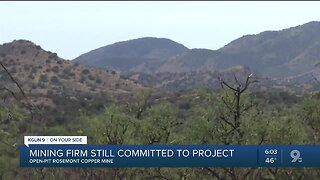 Mining firm still committed to open-pit project in Arizona