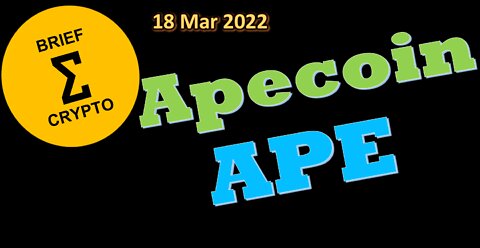 BriefCrypto Apecoin APE - Following BTC having 2 peak to low fractal? 18 March BTC