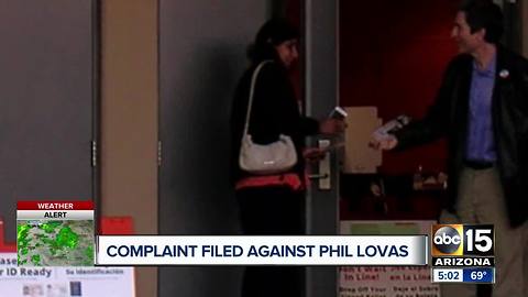 Complaint filed against Phil Lovas