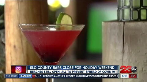 SLO County bars close for holiday weekend