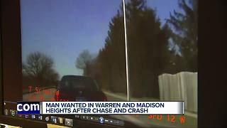 VIDEO: Warren Police searching for driver who escaped during chase