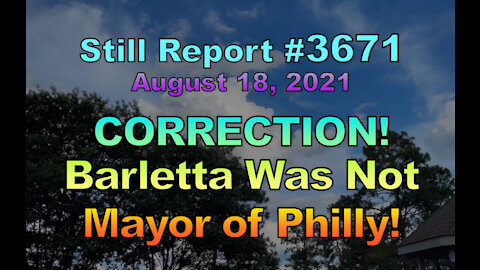 CORRECTION: Lou Barletta Was Not Mayor Of Philly, 3671