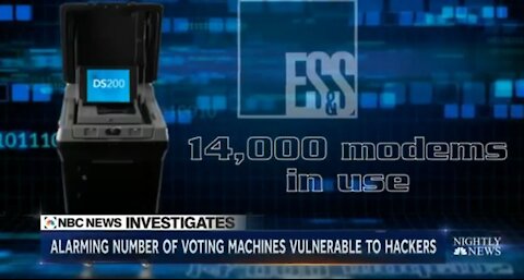 ALARMING NUMBERS VOTING MACHINES VULNERABLE TO HACKERS - NBC REPORTS