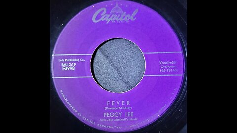 Peggy Lee, Jack Marshall's Music – Fever