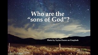 "Who are the sons of God?"