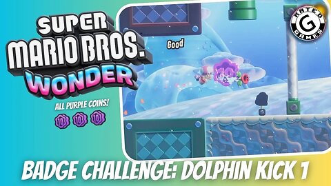 Super Mario Bros Wonder - Badge Challenge: Dolphin Kick 1