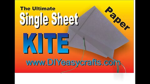 How to make a single sheet paper kite