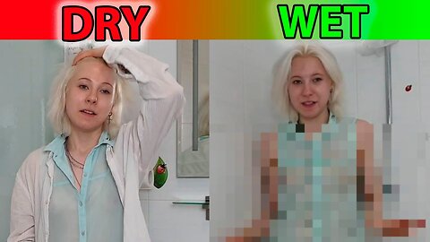 Wet vs dry Try On haul | Try On Haul | Shower with me