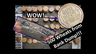 500 Wheat Cent from Bank Dump! WOW!!
