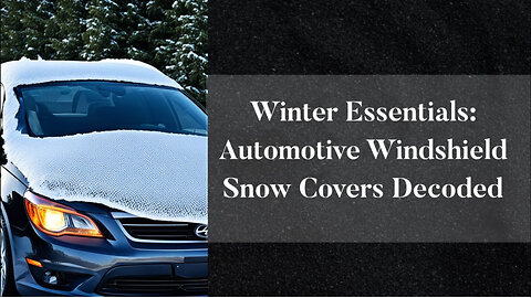 Navigating Customs: Importing Car Windshield Snow Covers