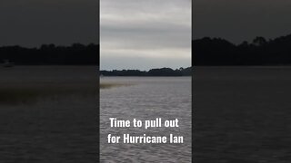 Pulling Boats Out Hurricane Ian Stono River Charleston