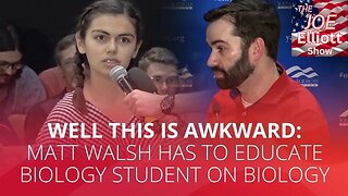 WELL THIS IS AWKWARD: Matt Walsh has to educate biology student on biology