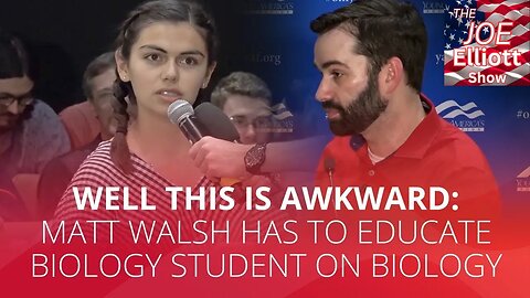 WELL THIS IS AWKWARD: Matt Walsh has to educate biology student on biology