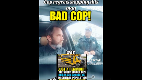 Another bad cop with a bad attitude!