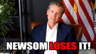 Gavin Newsom LOSES it Live on Interview