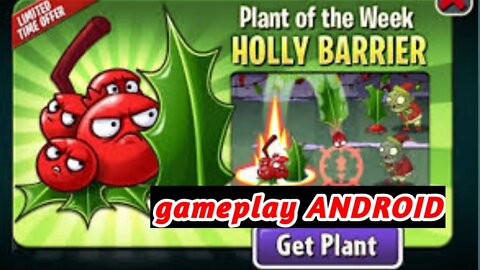 si merah Holly Barrier yg mengganas | plants vs zombies 2 modern day highway to the danger room