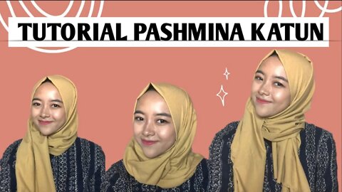 TUTORIAL ANTI RIBET PASHMINA KAIN KAKU/ BAHAN KATUN/ PASHMINA DENIM