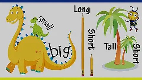 *Kids Learn Pre-School Concepts*: Learn Big & Small, Tall & Short Comparison!