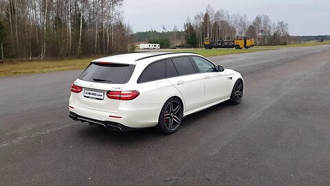 Launch Control Mercedes-AMG E 63 S 4MATIC+ Estate brutal SOUND and acceleration GPS-verified [4k]