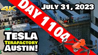 MORE CYBER-MACHINES ARRIVE AT GIGA TEXAS! - Tesla Gigafactory Austin 4K Day 1104 - 7/31/23 - Tesla