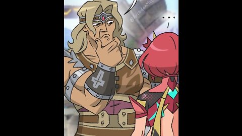 Simon is not a fan of Pyra and Mythra's outfit Smash Bros Comic Fandub