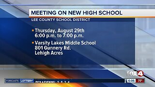 Meeting on new Lee County school scheduled for August 29th