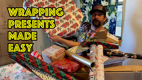 Do You Have Problems Wrapping Christmas Presents? Watch This To Learn How!