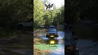 Bronco Raptor Casually Driving Across Charlie’s Creek | Overlanding Clayton, GA #shorts