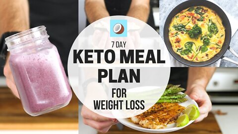 KETO DIET Meal Plan - 7 DAY FULL MEAL PLAN for WEIGHT LOSS