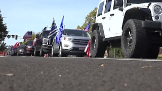 President Trump 2020 cruise rally hits the streets of Boise