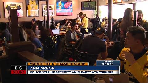Michigan fans in Ann Arbor are ready for the National Title game