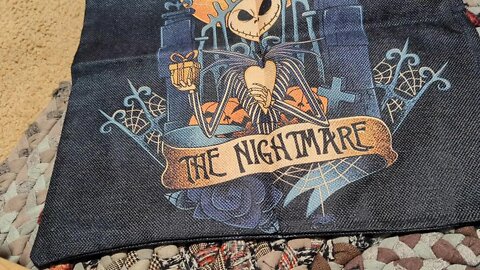 The nightmare - Linen Tote Bag-Halloween #wiskf #totebag