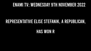 Rep. Elise Stefanik, a Republican, has won re-election in upstate New York, gives winning statement.