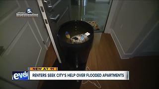 Renters at The Vue seek city's help over flooded apartments