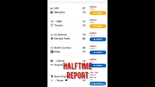 Saturday Halftime noon games