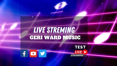 Restream.io Livestream Test Meatloaf - Two Out of Three Ain't Bad performed by Geri Ward Music TEST