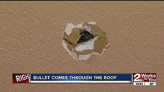 Bullet comes through roof during NYE celebration