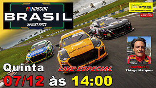 🔴 NASCAR BRASIL SPRINT RACE | COM THIAGO MARQUES | LIVE ESPECIAL | AO VIVO