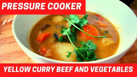 Pressure Cooker EASY YELLOW CURRY BEEF & VEGGIES | The Food Stranger