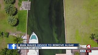 Man builds device to remove algae