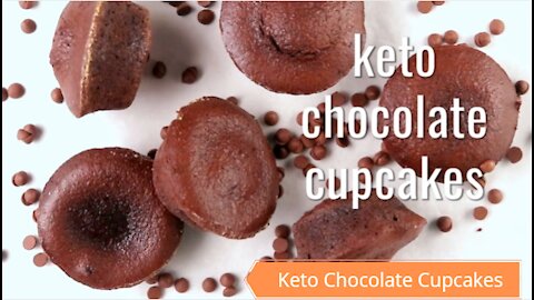 Keto Chocolate Cupcakes Recipe #Keto #Recipes