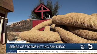 Series of storms to hit San Diego