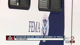 Disaster Relief Center Opened at FGCU after Hurricane Irma