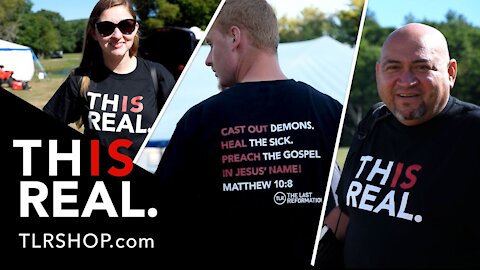 THIS IS REAL! - JESUS IS REAL! -HEALING IS REAL! -DELIVERANCE IS REAL! - Get your T-shirt today!